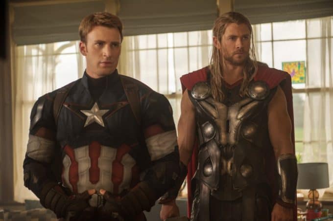 Captain America and Thor Avengers Age of Ultron