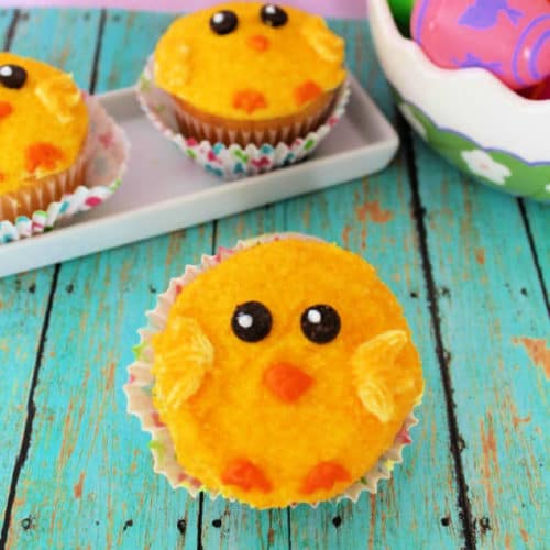 How to make Easy Easter Chick Cupcakes - Tammilee Tips
