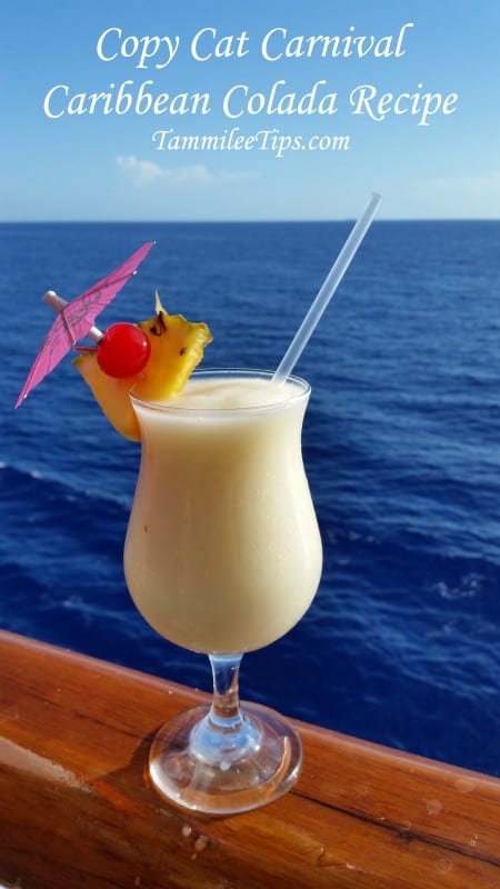 Copy Cat Carnival Caribbean Colada Recipe