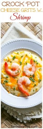 Slow Cooker Crock Pot Shrimp and Cheese Grits Recipe