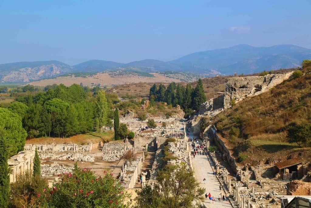Blog Looking down on Ephesus Turkey
