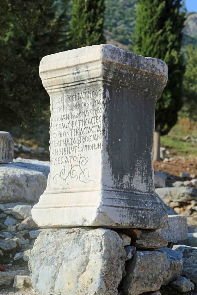 Blog pillar at Ehpesus Turkey