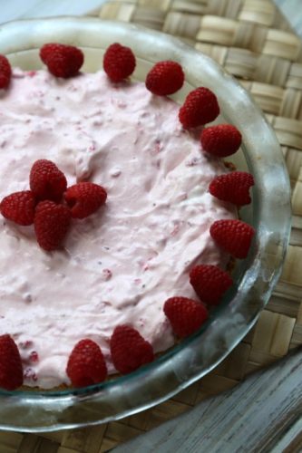 Easy Raspberry No Bake Pie Recipe - Tammilee Tips