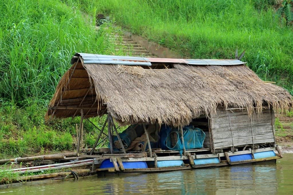 Hut along the Mekong River 2