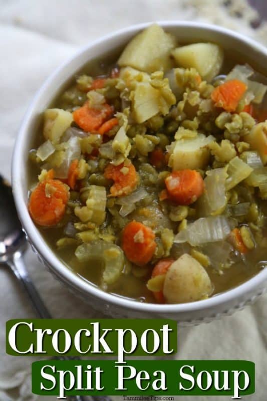 Easy Delicious Crock Pot Split Pea Soup Recipe {Video}