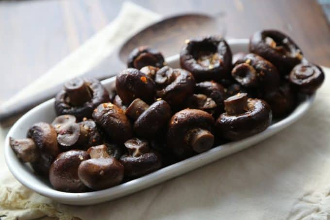 Crock Pot Garlic Mushrooms Recipe