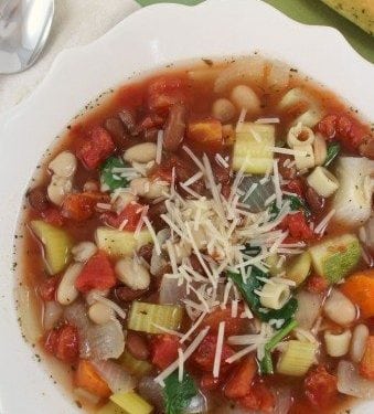 Crock Pot Copy Cat Olive Garden Minestrone Soup Recipe
