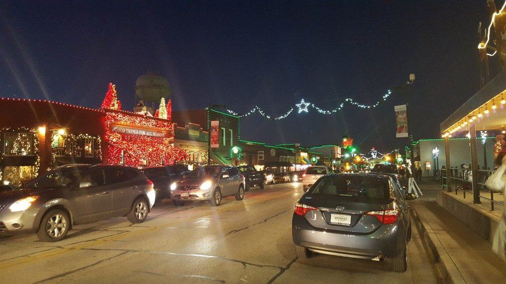 grapevine at night