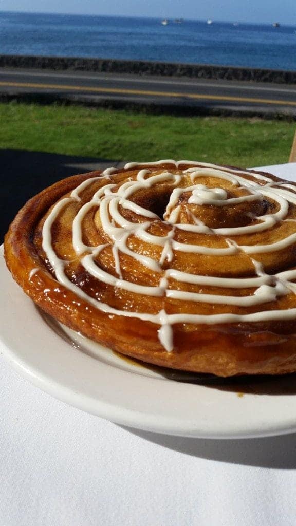 Cinnamon Roll from Lava Java Kona