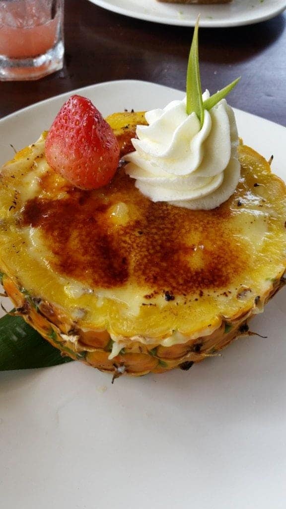 Pineapple Creme Brulee at Tommy Bahamas