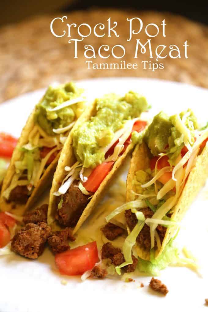 Slow Cooker Taco Filling Recipe aka Crock Pot Taco Beef Recipe