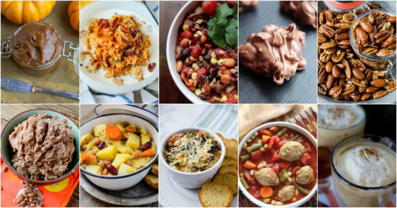 Collage of Vegetarian Crockpot Recipes