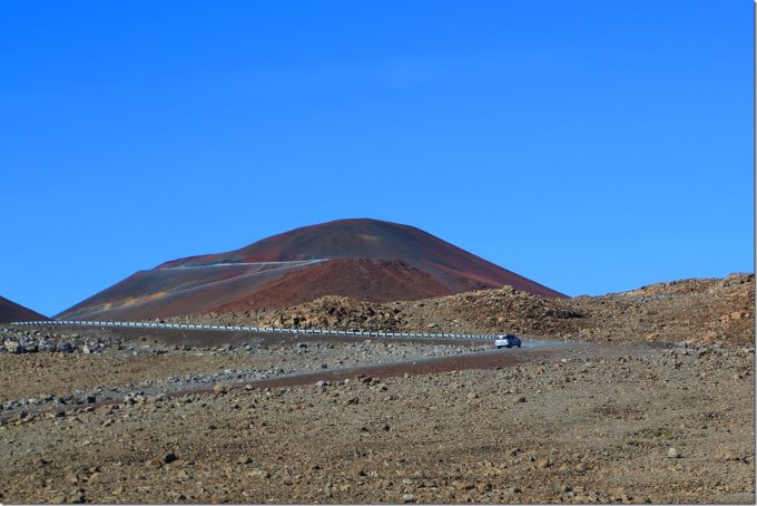 12000 feet above sea level going to summit of Mauna Kea Big Island of Hawaii