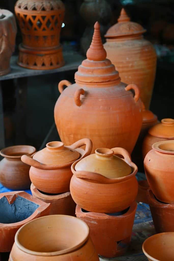 pottery at Sunday Market Thailand