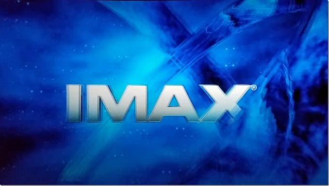 IMAX sign in 3D