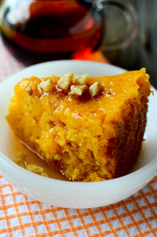 Crock Pot Pumpkin Dump Cake Recipe - Tammilee Tips