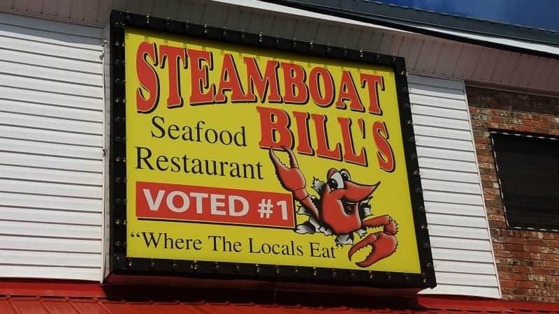 Steamboat Bill's sign 