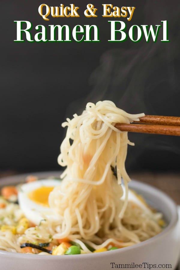 Quick and Easy Ramen Bowl Recipe Tammilee Tips