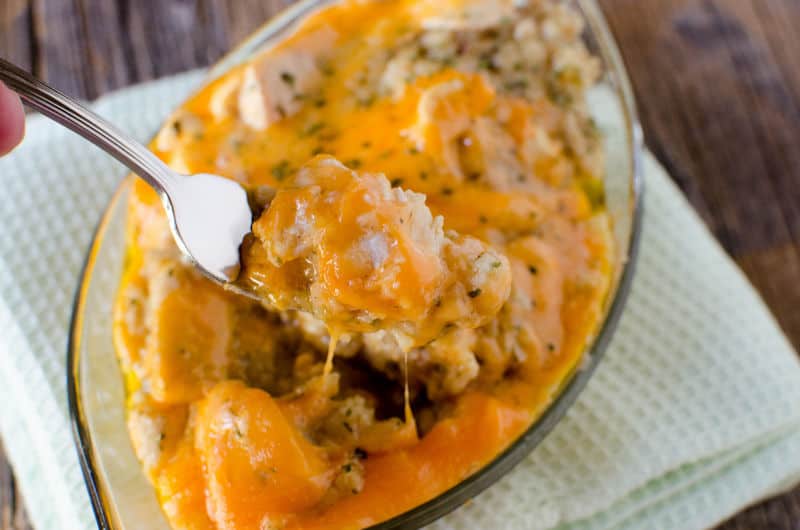 Crock Pot Chicken and Stuffing Casserole - Plowing Through Life