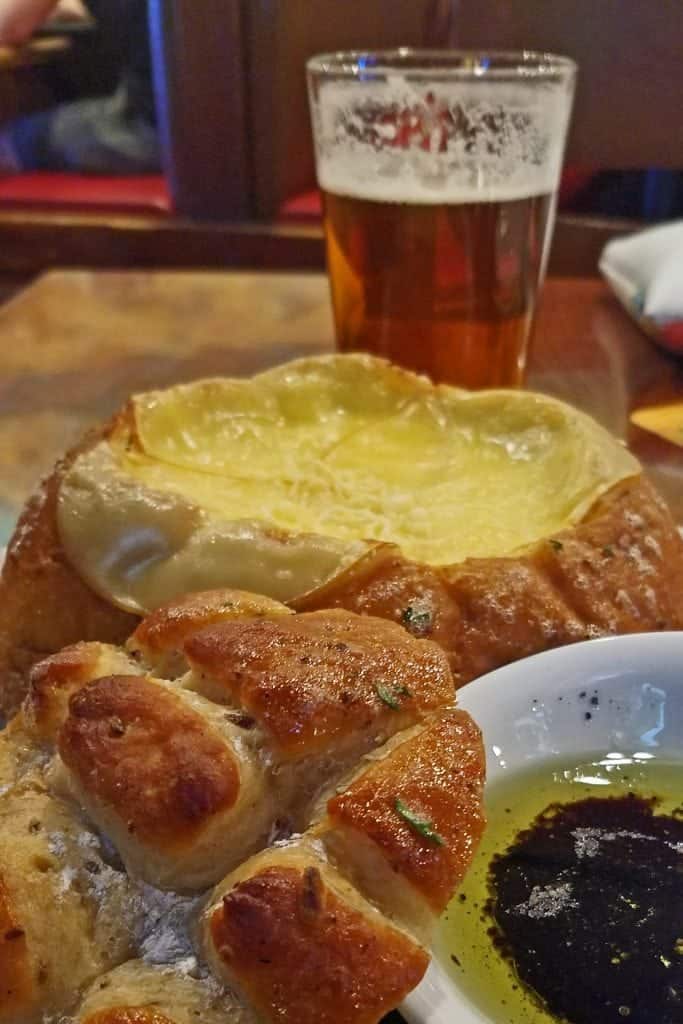 Cheese bread at Great Basin Reno Nevada