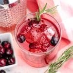 Spiced Cranberry Cocktail Recipe is perfect for Valentine's Day or any holiday. Pin it now for Christmas next year! This vodka cocktail is the perfect holiday drinks recipe!