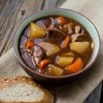 Slow Cooker Crock Pot Guinness Stew Recipe perfect for St. Patrick's Day meals! Perfect winter crockpot comfort food with beef and veggies. #crockpot #slowcooker #guinness #stpatricksday #stpattysday #comfortfood