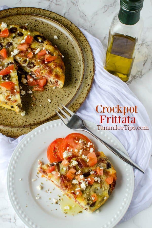 Crockpot Greek Egg Frittata