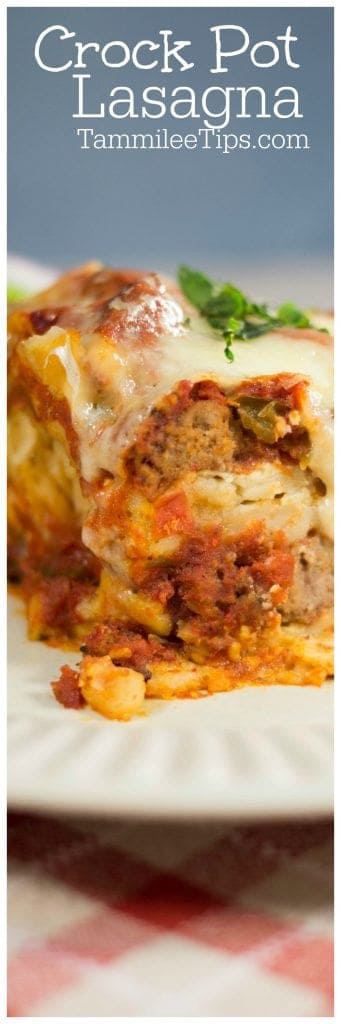 Easy Slow Cooker Crockpot Lasagna Recipe Tammilee Tips