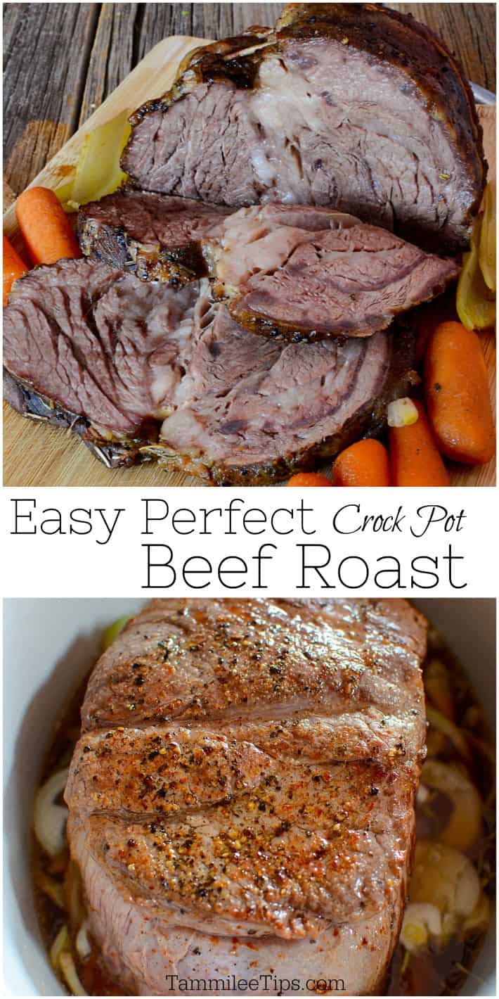 I {with a suggestion from a guest}, mixed the water with beef the roast will release liquid as it cooks and in a crock pot, none of the liquid 'boils away' or evaporates. Crock Pot Pot Roast . Easy Crock Pot Roast Recipe - Tammilee Tips