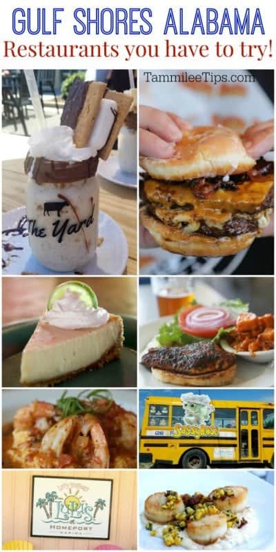 Great restaurants you have to try in Gulf Shores Orange Beach Alabama! #gulfshores #alabama #travel 