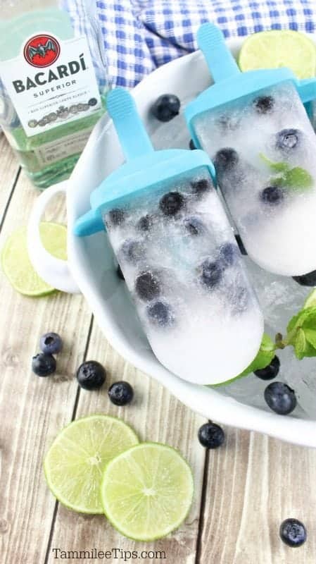 Blueberry Mojito Popsicle