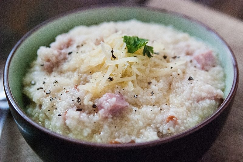 Slow Cooker Crock Pot Ham and Cheese Grits Recipe Tammilee Tips