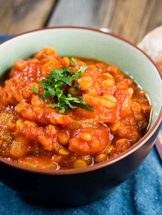 Easy Slow Cooker Crock Pot Lentil Soup Recipe is the perfect homemade comfort food. The crockpot does all the work for you #Crockpot #slowcooker #easy #recipe #soup