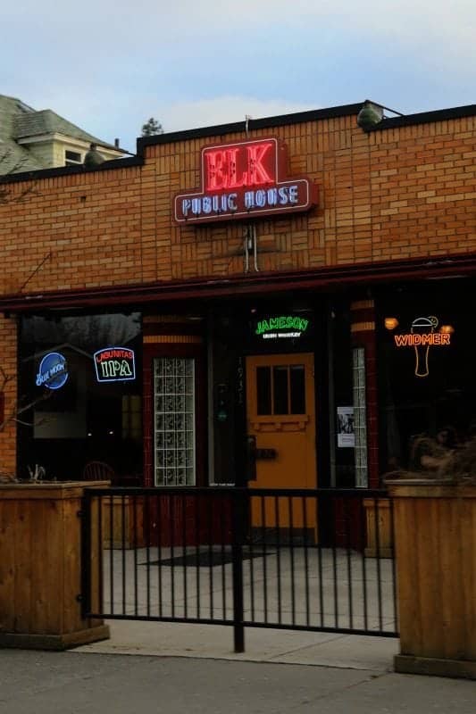 Elk Public House exterior with patio