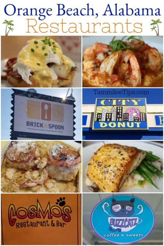 Orange Beach Restaurants with a collage of restaurant images