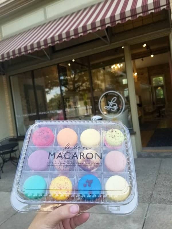 box of macarons