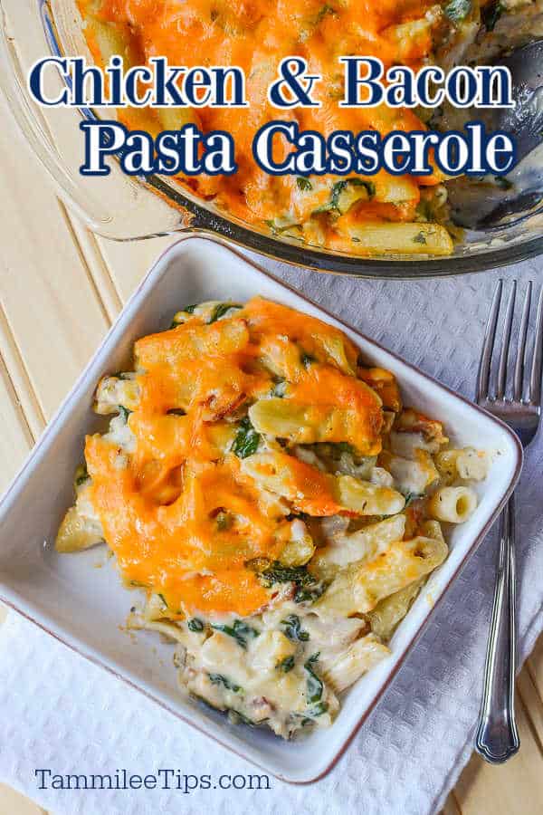 Easy Cheesy Chicken Pasta Casserole Recipe Tammilee Tips