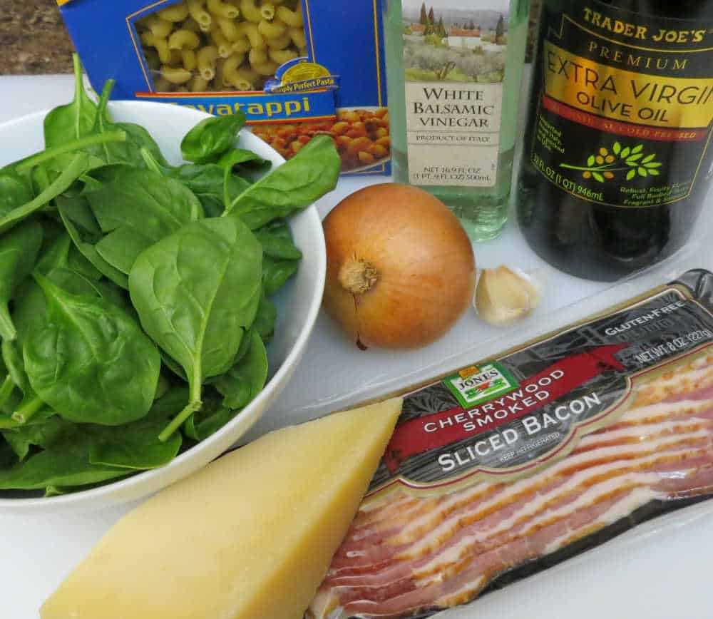 Wilted Spinach Bacon Pasta Recipe - Tammilee Tips