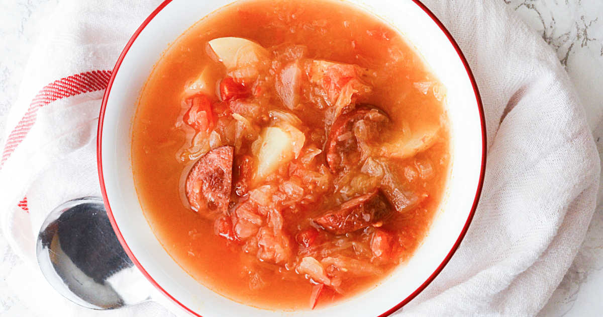 Slow Cooker Sausage Sauerkraut Soup Recipe Tammilee Tips