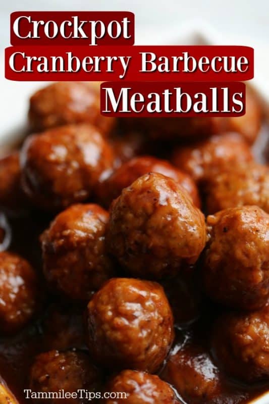 Cranberry Barbecue Crock Pot Meatballs