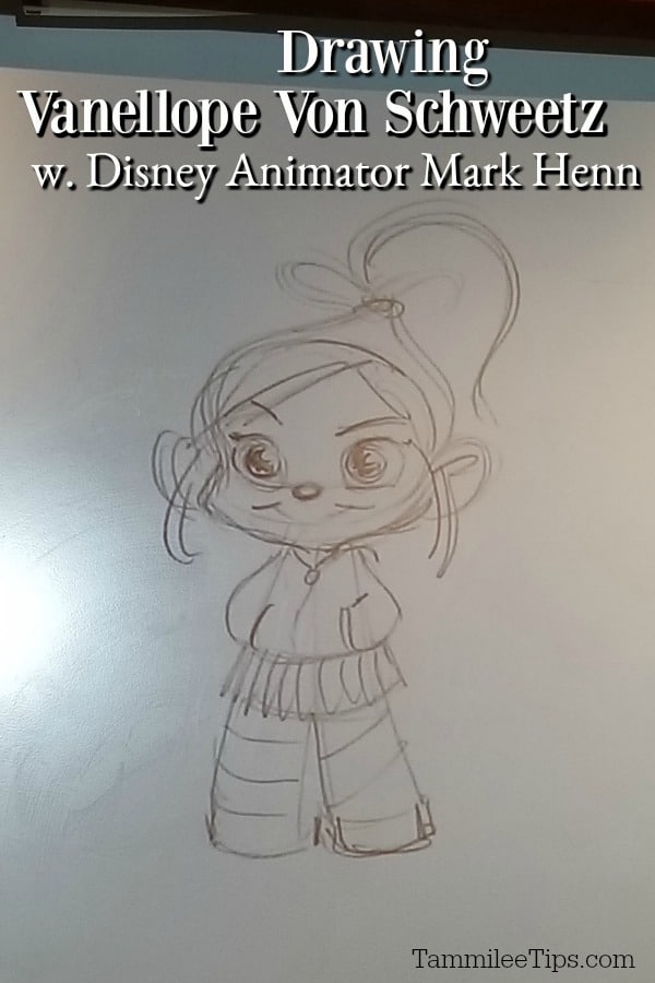 Drawing Vanellope Von Schweetz with Mark Henn - Tammilee Tips