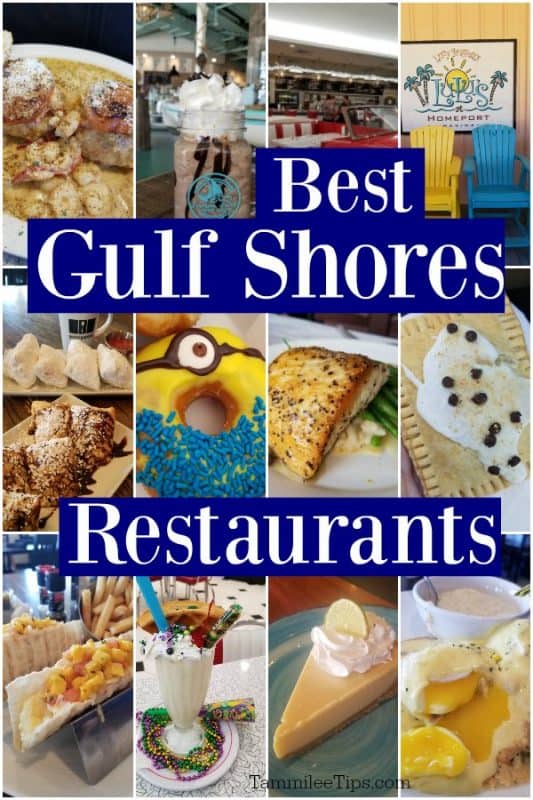 Best Gulf Shores restaurants with collage of food photos