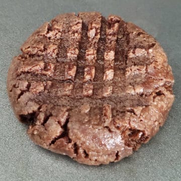 3 Ingredient Nutella Cookie on a silver platter