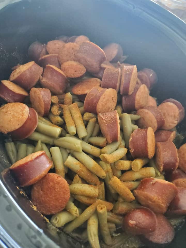 Crock Pot Kielbasa and Green Beans with Potatoes Recipe
