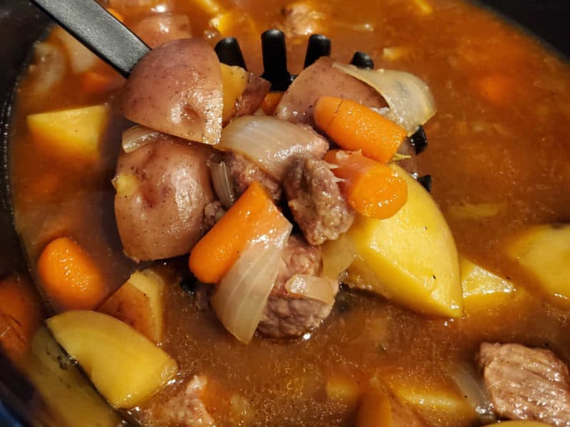 Guinness Beef Stew in the crockpot