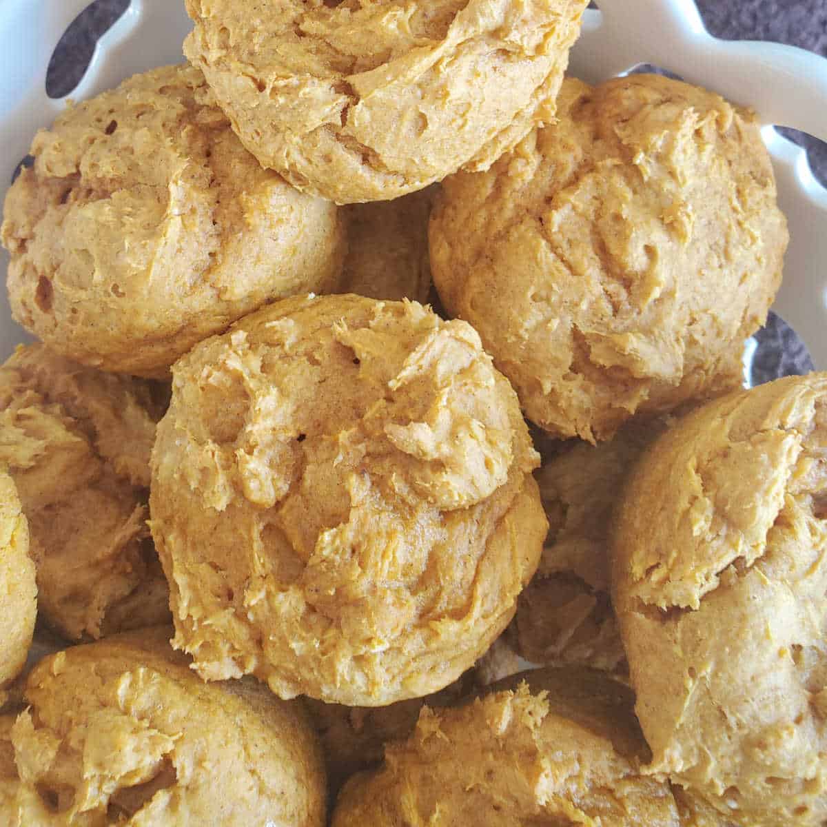3-Ingredient Pumpkin Spice Muffins in a white bowl