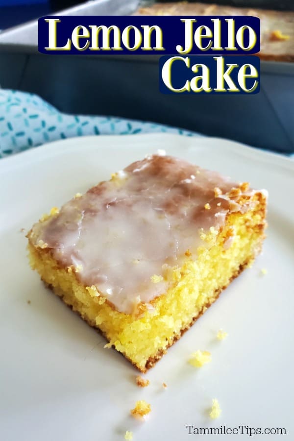 Lemon Jello Cake Recipe Video - Tammilee Tips