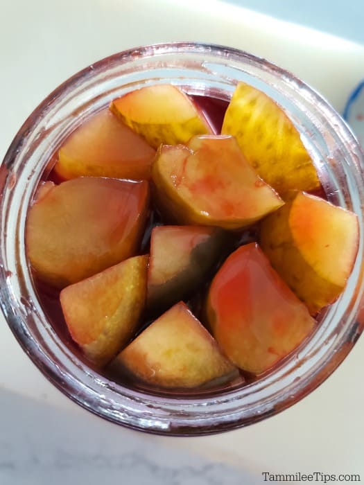 Cherry Kool Aid Pickles in the pickle jar