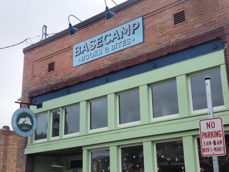 Basecamp books and bites building in Roslyn, WA