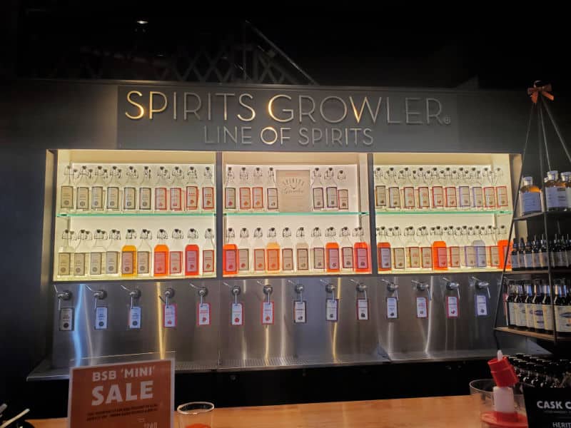 Spirits Growler Line of Spirits in Heritage Distilling Company